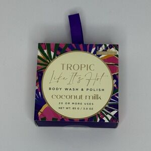 LWYA Body Wash & Polish Tropic Like It's Hot Coconut Milk 3 Oz Brand New Sealed